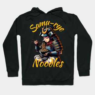 Female samurai eating noodles Hoodie